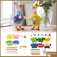 4/6 Sets Desk Goose Outfit Set Cute Desk Goose Accessories Set Includes Hats Sweaters Scarves for 7 