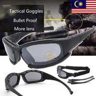Joonaco KL Daisy X7 Goggles Tactical Sunglasses Eye Protector Glasses For Motorcycle Cycling 4 Lens 