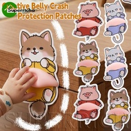 [H&L] 1/3/5PCS Soft Silicone Anti-collision Sticker with 3D Belly Design, Cute Cat & Pig Corner Prot