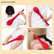 pingchuan888 High Elasticity Latex Velvet Massage Pat Fu Character Slap Sti Massager Ba Pain Relief 