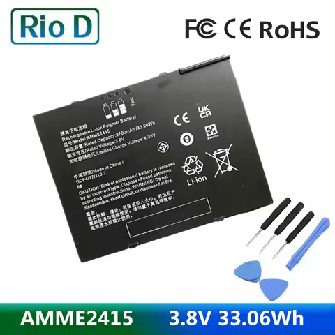 New AMME2415 Laptop Battery For Zebra ET50,ET55,1ICP4/77/110-2 3.8V 33.06Wh