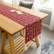 4-Corner Tassel Brocade Tablecloth, Exquisite Design, Suitable for Any Home Decoration Space