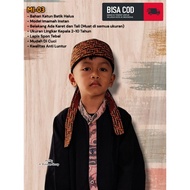 CHILDREN'S SIZE – Ready-to-Wear Batik Imamah Cap | Imamah Style Batik Blangkon | Children's Imamah