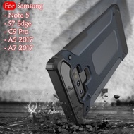 Samsung Galaxy Note 5 S7 Edge A5 2017 A7 2017 C9 Pro Rugged Armor Protection Case Cover Hard Casing