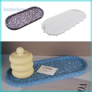 HAP Oval Plate Coaster Silicone Mold DIY Epoxy Resin Molds Storage Tray Home Decor