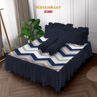 Kintakun Tassel Bed Sheet 160 / 180 B4 Minimalist Flowers DLUXE - Mma, 160 x 200