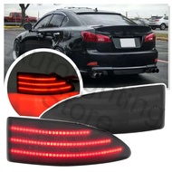2X LED Rear light Bumper Reflector light Tail Brake stop Light for Lexus IS250 IS350 IS220d IS200d 2