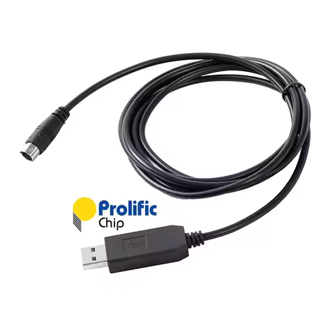 Prolific USB CAT Programming Cable PL2303 USB to Mini Din 6 Pin for Yaesu FT-757GXII FT-840 FT-890 F