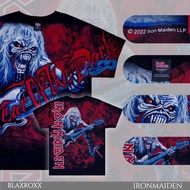 BLAXROXX | IRON MAIDEN [IRM031-1) OVP Band Shirt Sunken Color Round Neck T-Shirt Short Sleeves Sharp