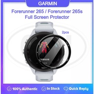 < 2pcs > Garmin Forerunner 265 / Forerunner 265s / FR265 / FR265s 3D Full Cover Screen Protector - F