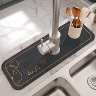 Ptr Bathroom Sink Faucet Absorbent Pad Kitchen Sink Faucet Drain Pad Countertop Diatom Mud Cushion D