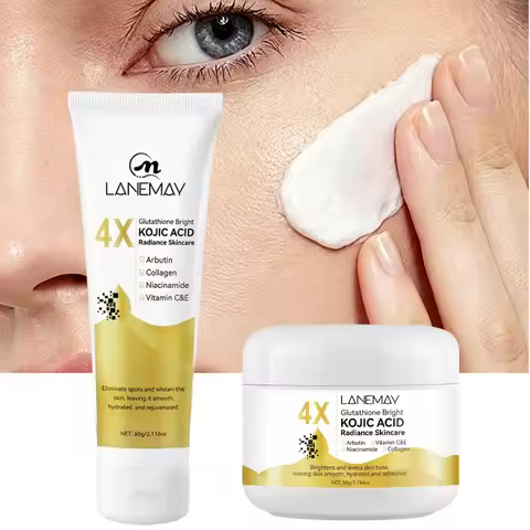 Kojic Acid Face Cream Lotion Glutathione Vitamin C Even Skin Tone Deep Hydrating Nourishing Moisturi