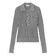 GANNI Women's Spacedyed Polo 600075427