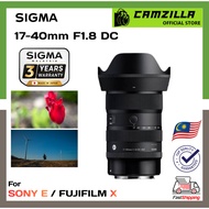 Sigma 17-40mm F1.8 DC | Art Series APS-C Lens for Sony E Mount & Fujifilm X Mount (3 Year Sigma Mala