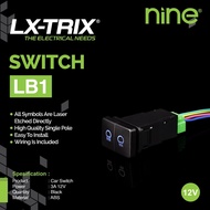 SAKLAR FOGLAMP ON OFF 2 KAKI TOMBOL LAMPU KABUT NINE LUMINOS LB1 DENGAN INDIKATOR LED SWICHT FOGLAM