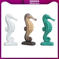 [SONONIA] Seahorse Figurine Craft Detailed 6.7inch Collection Gift Sea Horse Statue