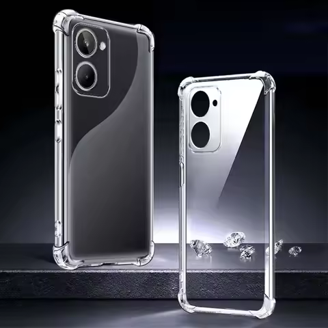 For Realme 10 4G Case Realme 10 Pro Plus Shockproof Back Cover Transparent Silicone Case For Realme 