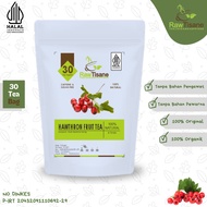 RAW TISANE Hawthorn Fruit Tea: Hawthorn Berry Fruit Tea Bags Contains 30 Tea Bags
