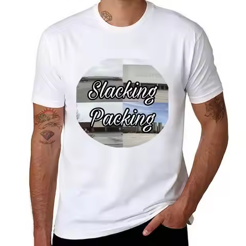 Slacking Packing Online Store T-Shirt man t shirt heavy cotton man tshirt T-Shirt