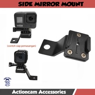 GoPro Handlebar Bracket Motorcycle Rearview Mirror Mount Side Mirror Mount Motorcycle aluminium meta