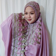 Mukena sutra silky jumbo premium ringan renda mewah dewasa terbaru 2023