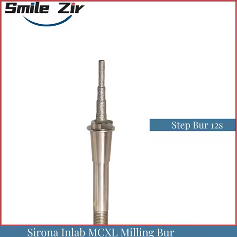 CEREC MCXL Fresa Sirona Inlab Dental Step Bur12S Cylinder Pointed Bur12s Ceramic Bur for Dental Lab 