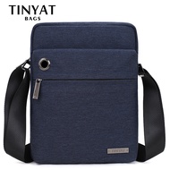 TINYAT กระเป๋าสะพายชายกระเป๋า Canva สำหรับผู้ชายกระเป๋ากันน้ำกระเป๋าผู้ชาย Crossbody กระเป๋า9.7 iPad