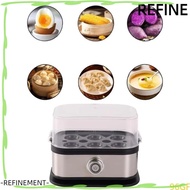 REFINEMENT Eggs Boiler, 6 Eggs Capacity 200W Power Smart Egg Cooker,  Stainless Steel Space Saving A