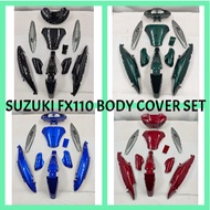 SUZUKI FX110 COLOUR PARTS BODY COVER SET FX 110 SUZUKI - BLACK