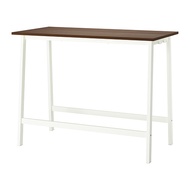MITTZON 會議桌, 實木貼皮, 胡桃木/白色