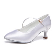 🚓Dance Glory Basic Style Satin Adult Women's Modern Dance Indoor Professional Sailor Dance Women's Shoes