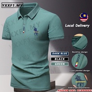 Baju Lelaki Berkolar Baju Polo Lelaki Tshirt Polo Lelaki Original Baju T Shirt Lelaki Berkolar Polo Shirt Men Green T Shirt Lelaki Berkolar KoreanStyle-Golf-Shirt