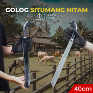Jawara Pisau | Golok Situmang Gagang Macan Ukir Hitam Tebas Kayu dan Bambu