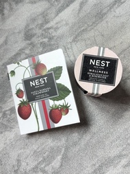 Set of 2 件套： NEST New York Santa Barbara Strawberry Perfume Oil 1.5ml 香水 & Wellness Himalayan Salt &
