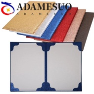 ADAMESUO A3 A4 Art Paper Hardcover, Poetry Reading High-end File Paper Page Folder, Simple Hosted Sp