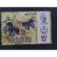 Malaysia 1971 Perak Butterflies 15c - 1pc Used Stamp /Setem