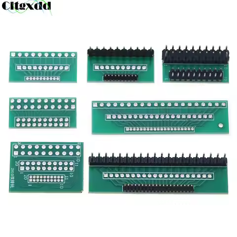 1pcs 10/20 Pin Single Double Row PCB Adapter Board 1.27mm 2.0mm 2.54mm Pitch Mutual conversion 10P/2