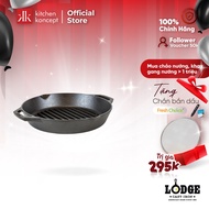 Lodge - Double Handle Cast Iron Grill Pan - 30.48cm