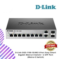 D-Link DGS-1100-10/ME 8 Port Easy Smart Gigabit Metro-E Switch + 2 SFP Port (Metro-E Switch)