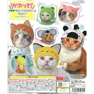 現貨💯日本正版授權【貓咪用動物造型頭套P2】YELL &amp; BEAM 轉蛋 扭蛋 貓咪 寵物 頭巾 帽子 日本扭蛋