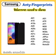 ฟิล์มกระจก AG แบบด้าน For Samsung A2core A01 A10 A10s A20 A20s A21 A21s A30 A30s A50 A50s A51 A70 A71 M20 M30 M30s J4Plus J6Plus J7Prime Note20 Temperedglass ANTY-FINGERPRINTS
