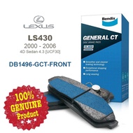 Original Bendix [DB1496GCT] Front Brake Pad - Lexus LS430 GX350 Front Brake Pad
