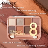 [BSIMONE Official Flagship Store] BSIMONE 8-Color Daily Eyeshadow Palette Earth Taro Puree Orange Br