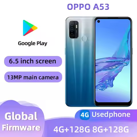 oppo A53 4G Android 6.5 inches SmartPhone Screen ROM 128GB 5000mAh 13MP Camera used phone