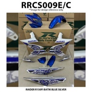 Cover Set Rapido Suzuki Raider R150Fi Batik Blue Silver Red R150 Fi Accessories Motor Body Coverset 