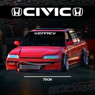 Honda Civic Windshield Sticker Cutting Sticker
