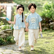Boys Girls Ancient Style Chinese Style Tang Costume Performance Hanfu Suit Chinese Chinese Chinese S