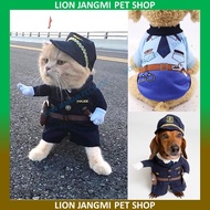 Baju Kucing Polis Pet Costume Police - Baju Raya Kucing Murah Betina Jantan, Cat Dog Puppy Clothes Shirt Dress 狗狗衣服