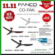 FANCO DELGALA Cheapest DC Ceiling Fan  with Remote Control And RGB light