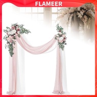 [Flameer] 2Pcs Wedding Arch Flowers Silk Flowers Garland Wedding Aisle Decoration